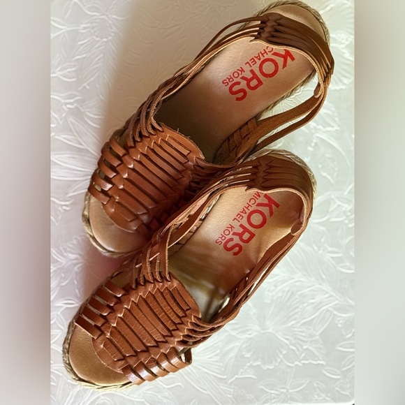 Michael Kors Tan Espadrilles with Leather Finish - Picture 1 of 5